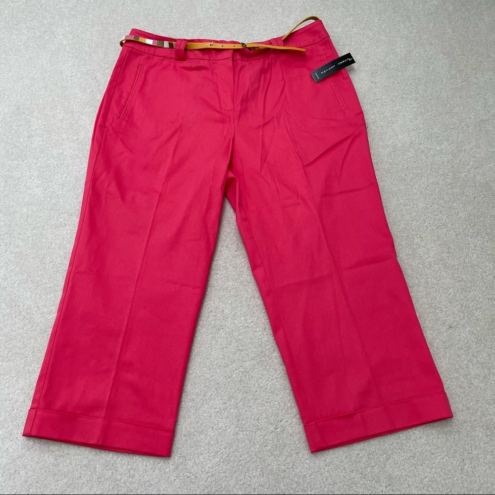 Larry Levine Slim Crop Pants Sherbert - 12
